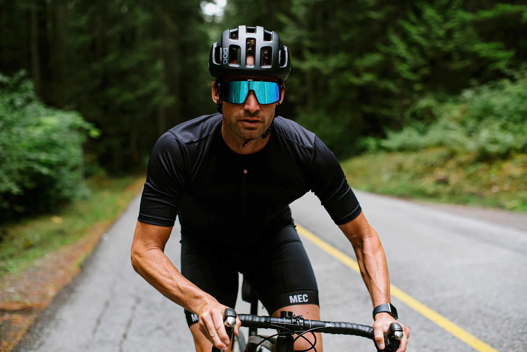 Stephen Lang mountain biking